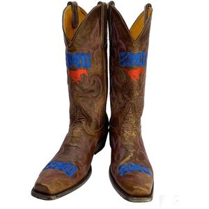 GAMEDAY BOOTS Southern Methodist University SMU Mustangs NEW Sz 9.5 Cowboy Boots